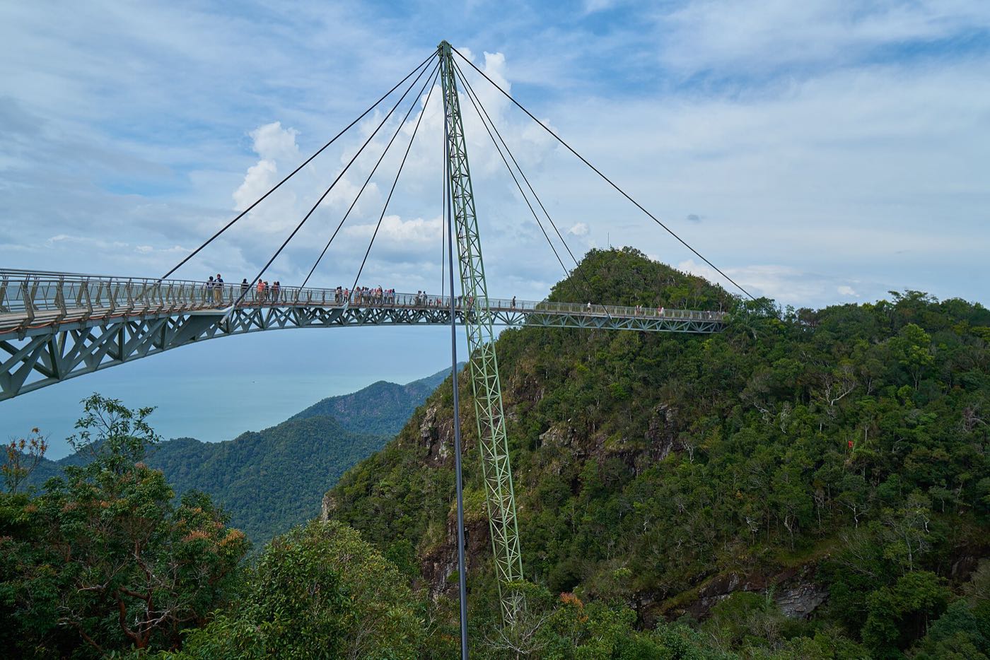 Langkawi Sky Bridge above the rainforest