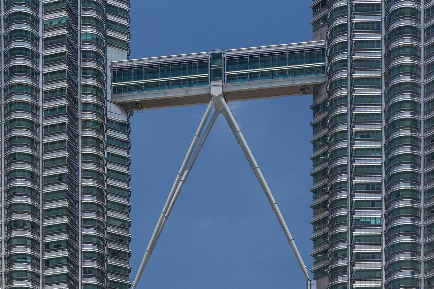 Petronas Twin Towers rising above Kuala Lumpur